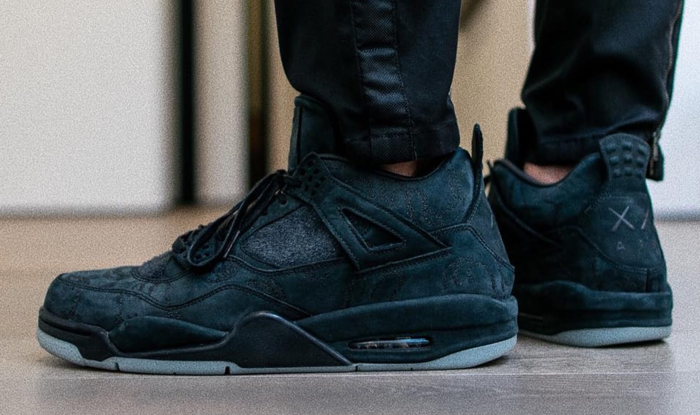 kaws jordan 4 black