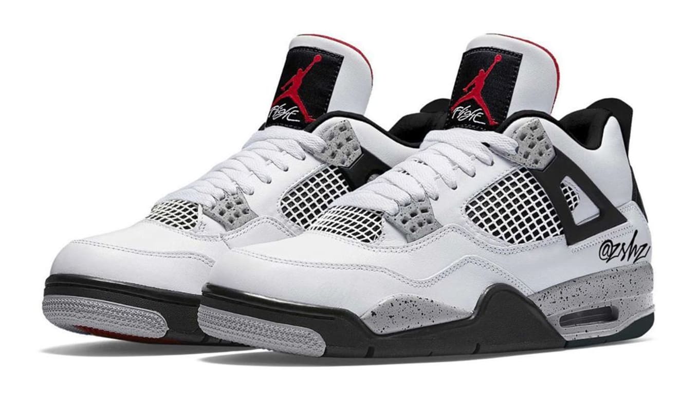 jordan retro 4 black white