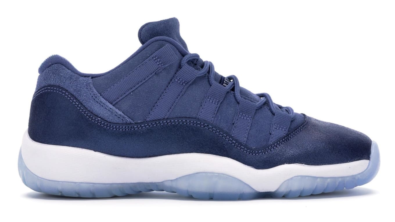 blue and white jordan 11 high tops