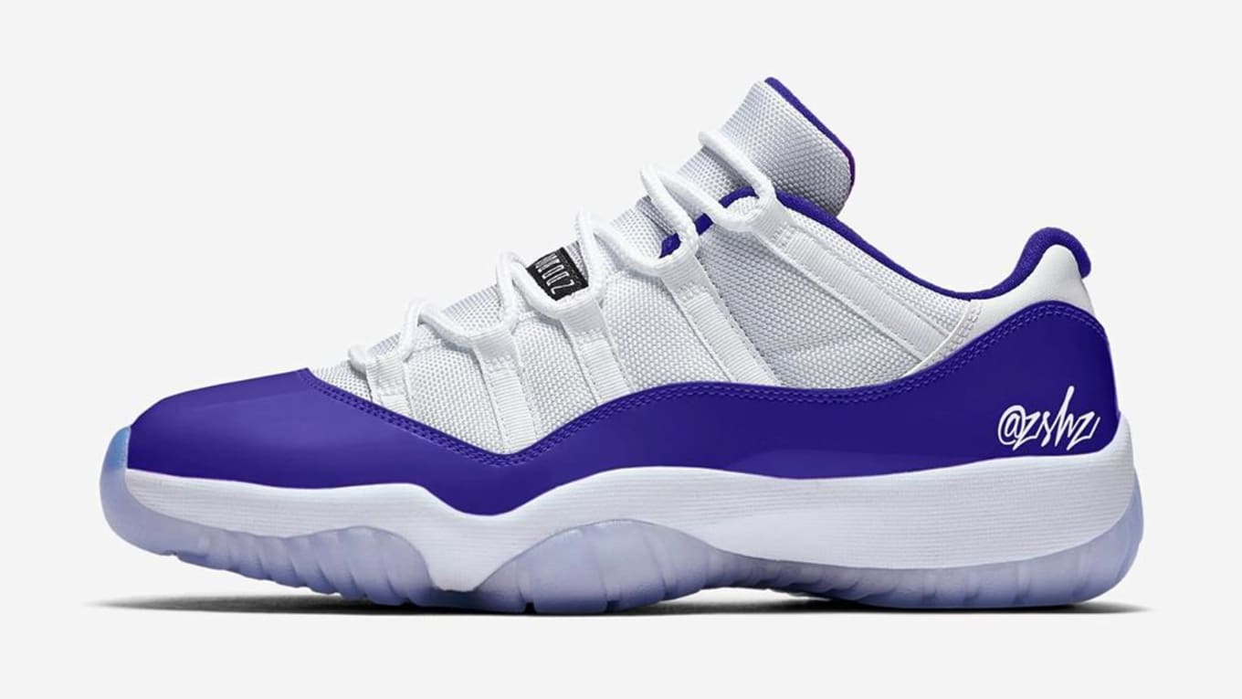 jordan 11 purple and black