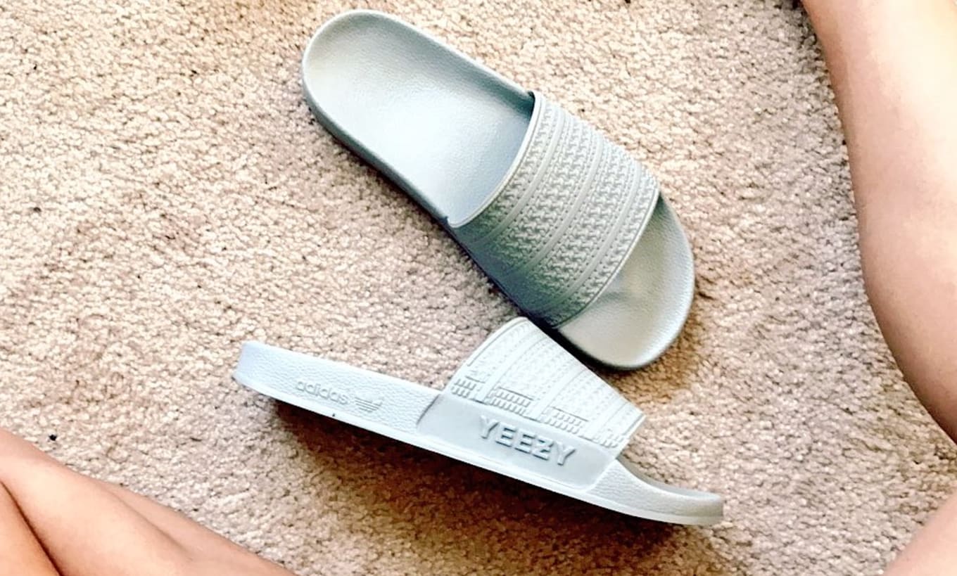 what are yeezy slides made of