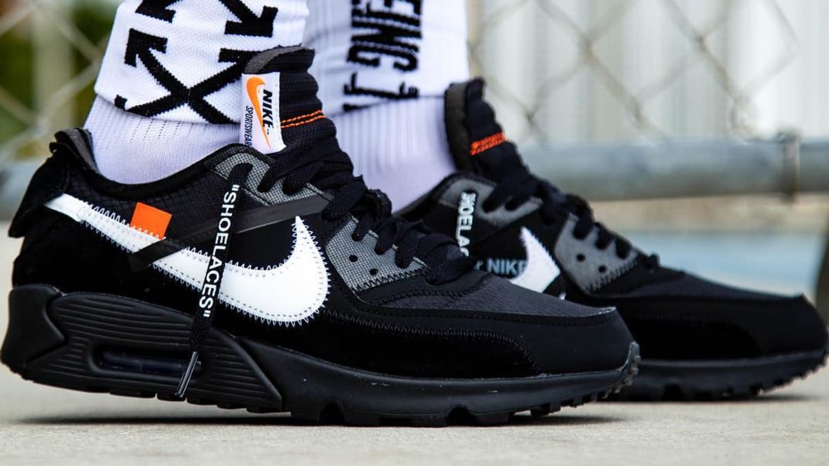 consumption Full guard Off-White Nike Air Max 90 Black Cone White AA7293-001 Release Date | Sole  Collector