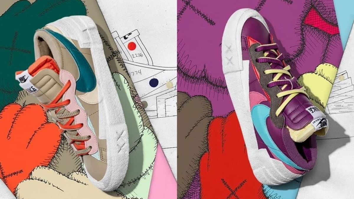 sacai x kaws shoes