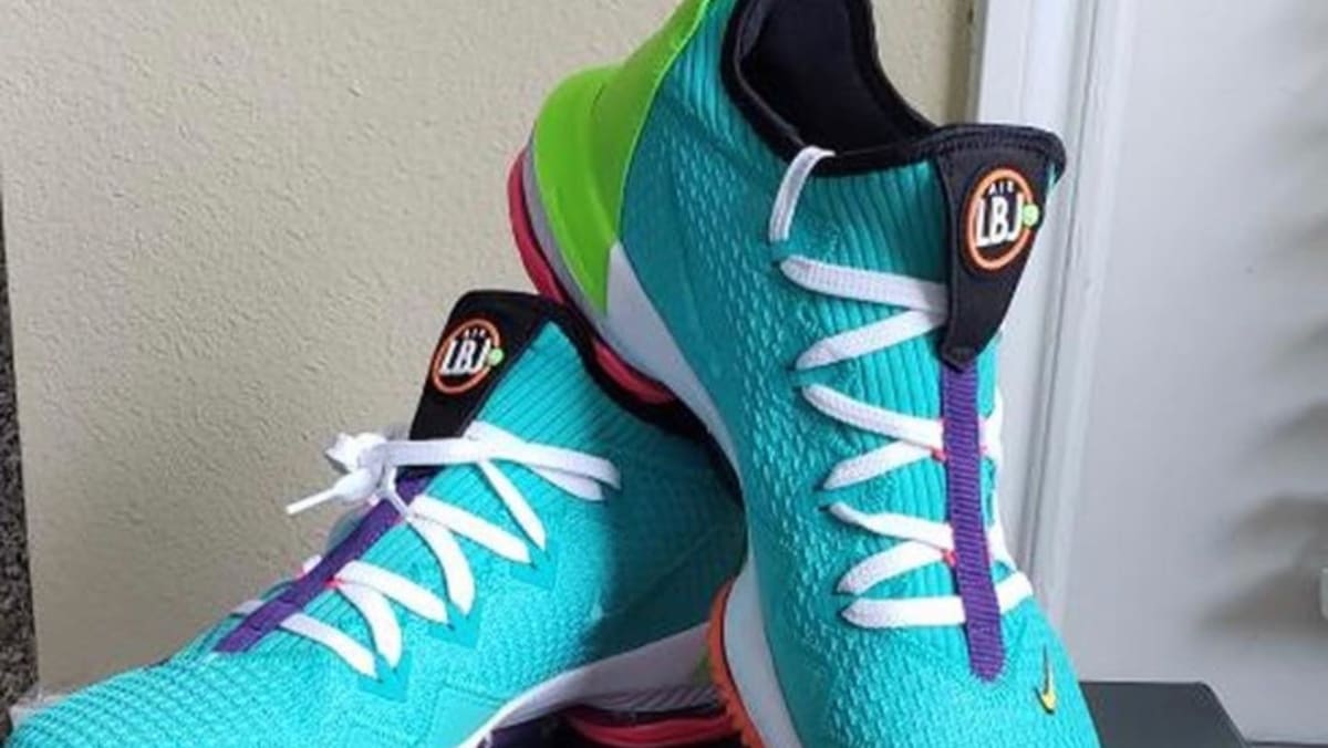 lebron turquoise shoes