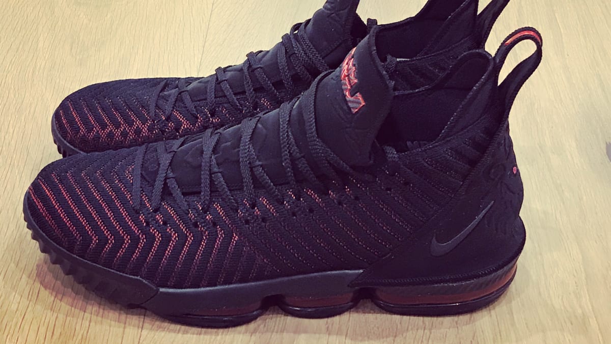lebron 16s red and black