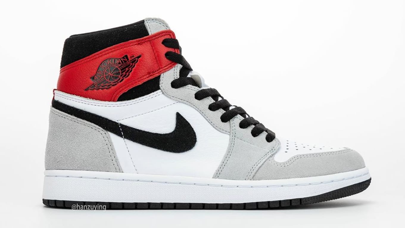 Air Jordan 1 Retro High Og White Black Light Smoke Grey Varsity