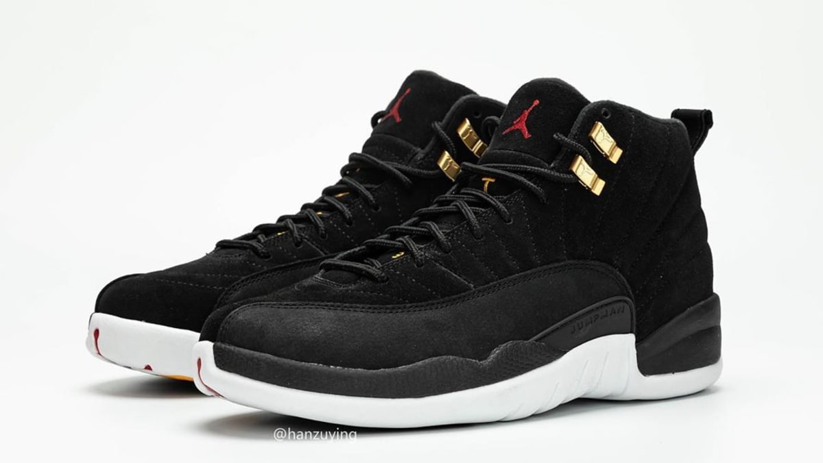 aj 12 black and white