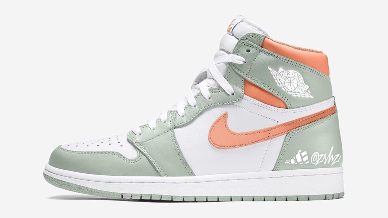 seafoam green jordans