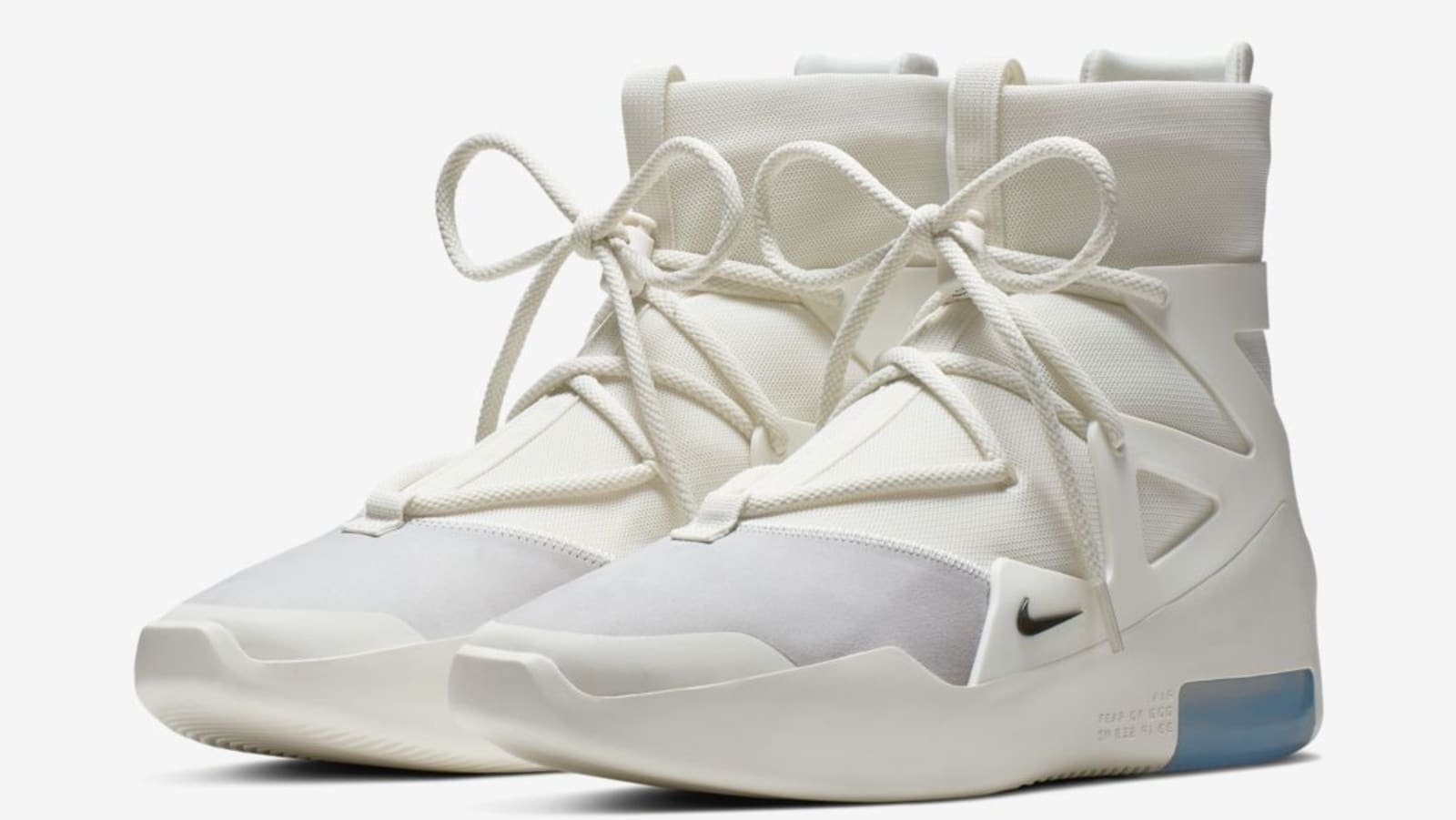 Nike Air Fear Of God 1 &quot;Sail/Black&quot; Release Date, Official Photos