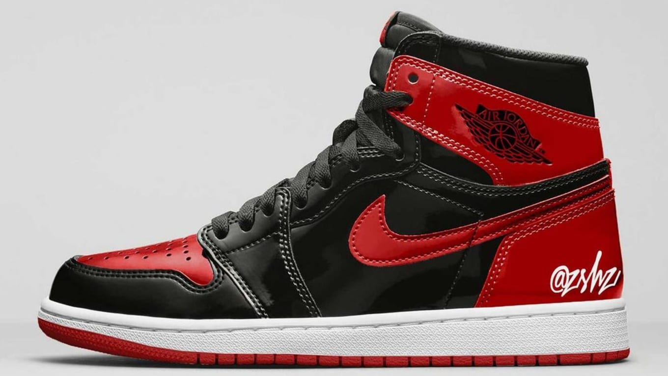 Air Jordan 1 Patent Bred Holiday 21 Release Date 550 063 Sole Collector