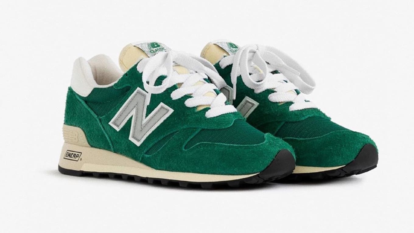 green new balance sneakers