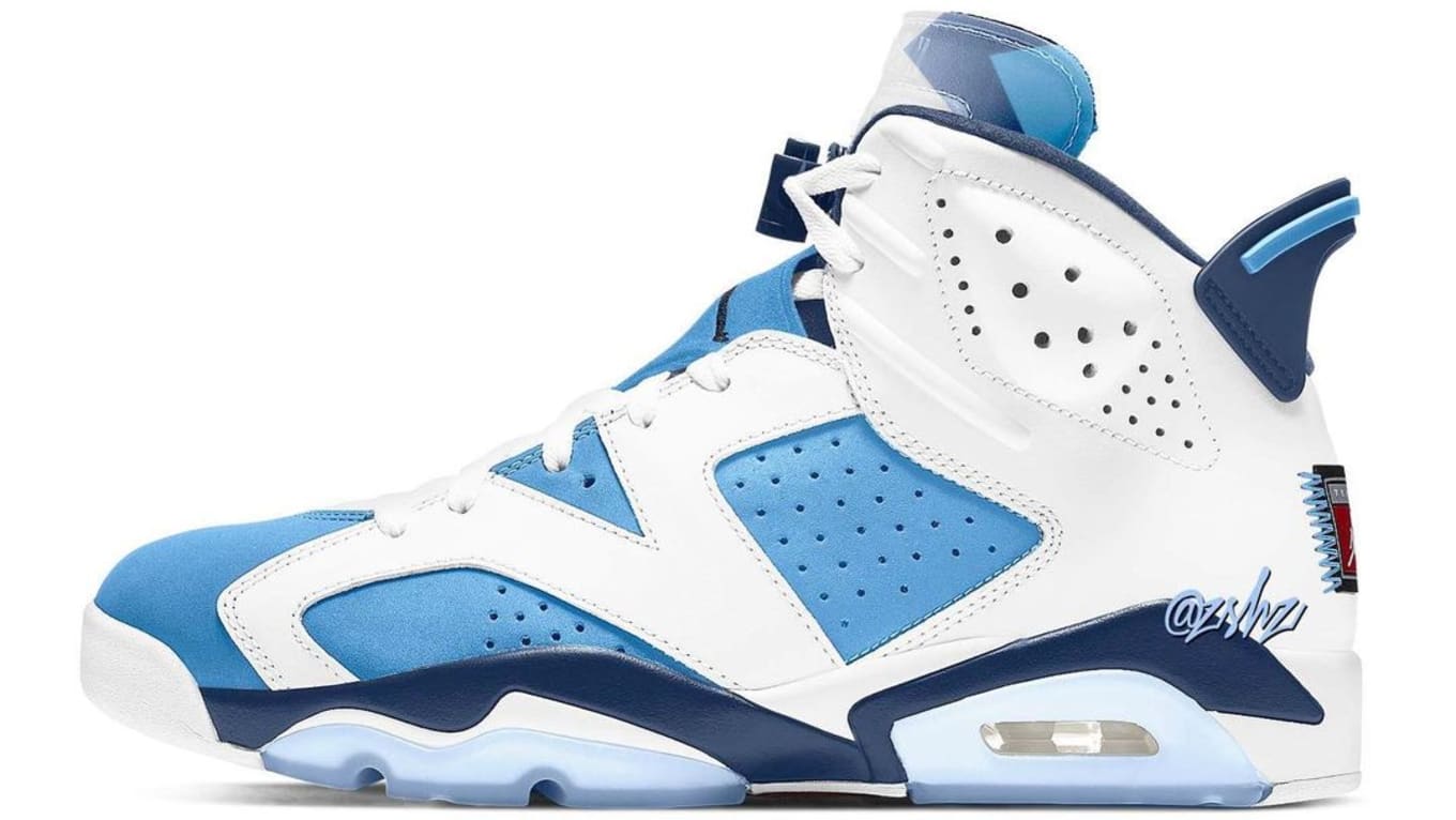 Jordan 6 unc blue