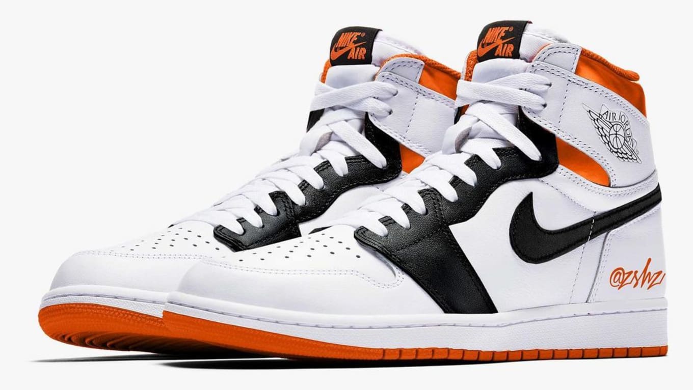 Air Jordan 1 White Orange Black 5550 180 Release Date Sole Collector