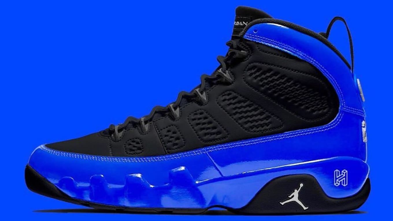 black and blue retro 9