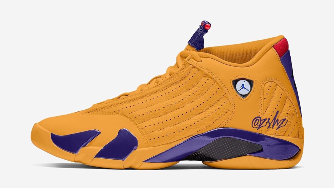 yellow and purple jordans for kobe