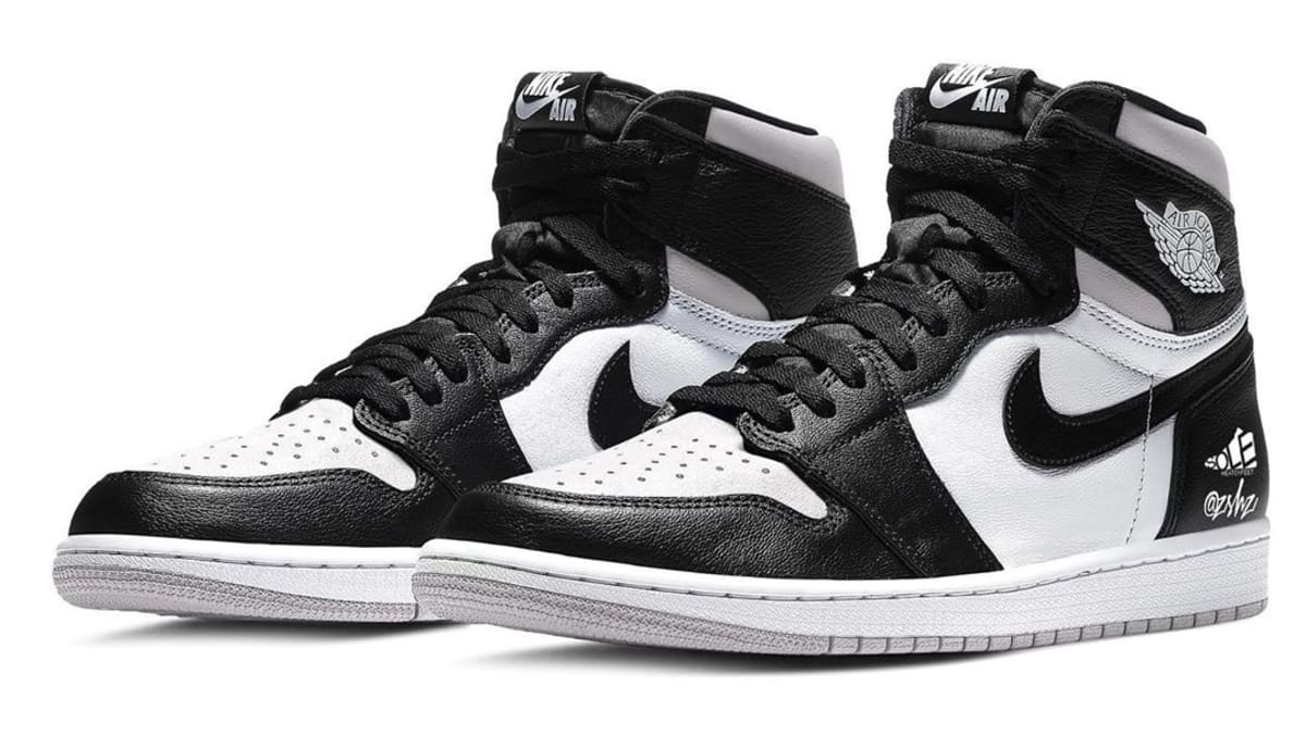 black n white jordan 1s