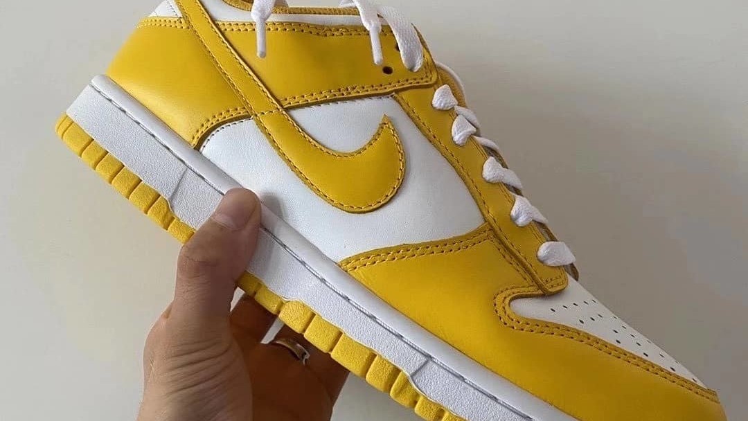 Nike Dunk Low White and Yellow Release 