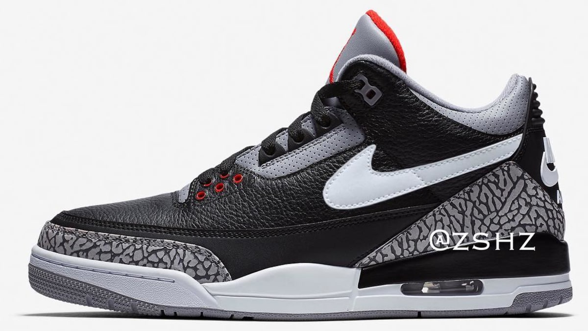 air jordan 3 black cement 2019