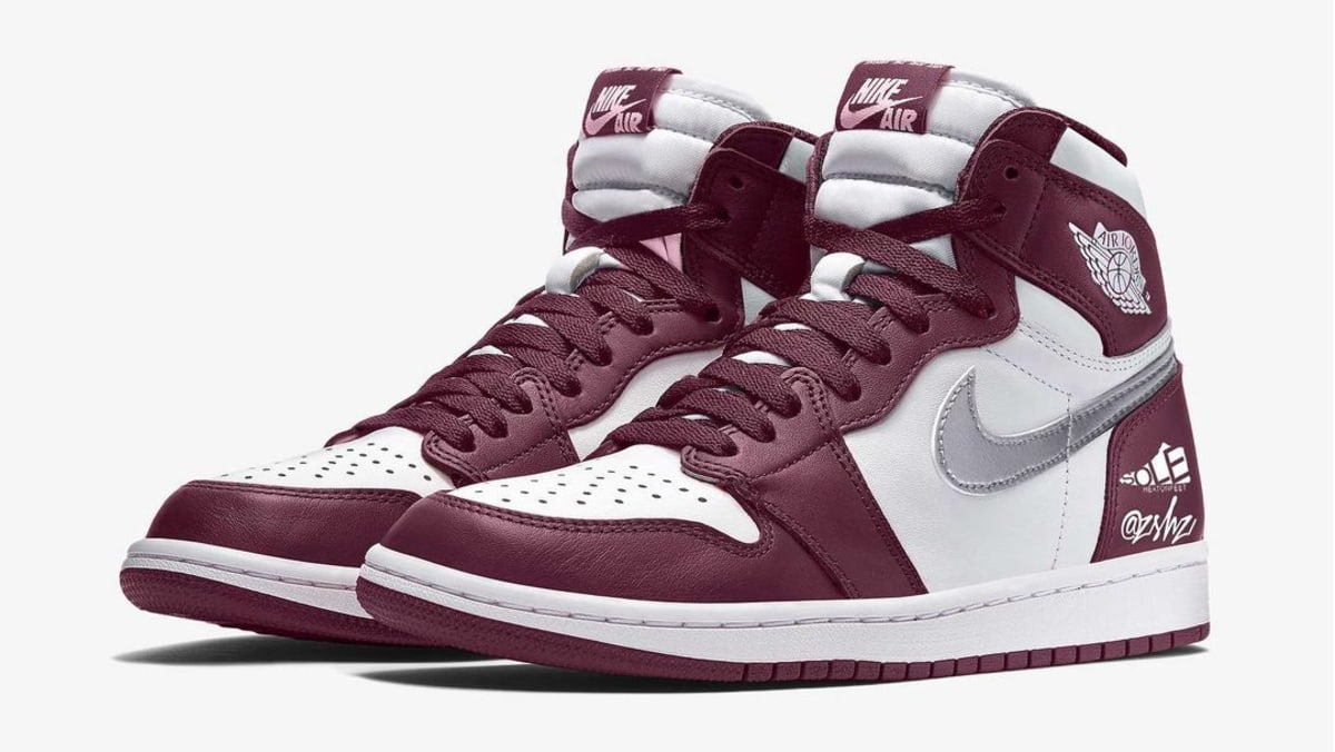 nike air jordan burgundy