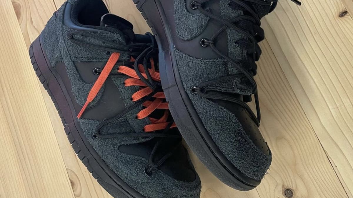 Off White X Nike Dunk Low Black Black Fall 21 Release Date Sole Collector