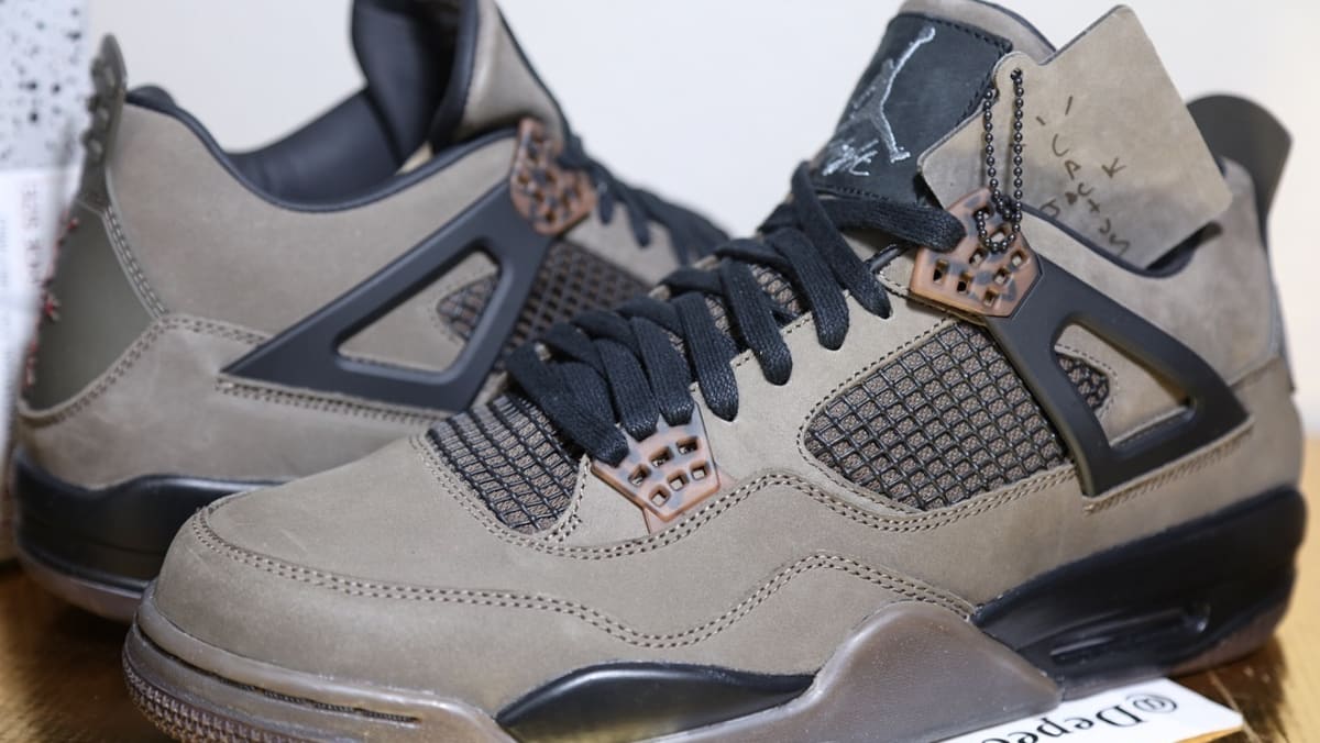 Olive' Air Jordan 4 Collab 