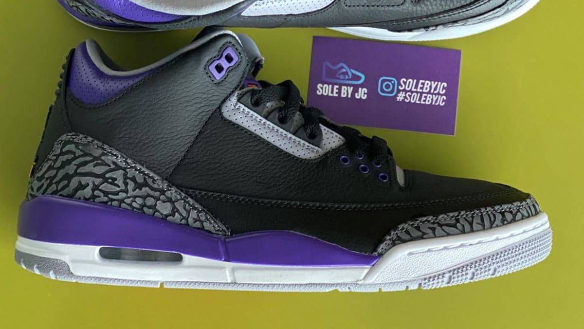 Air Jordan 3 Retro #39 Court Purple #39 Release Date CT8532 050 Sole Collector