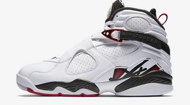 red black and white 8s