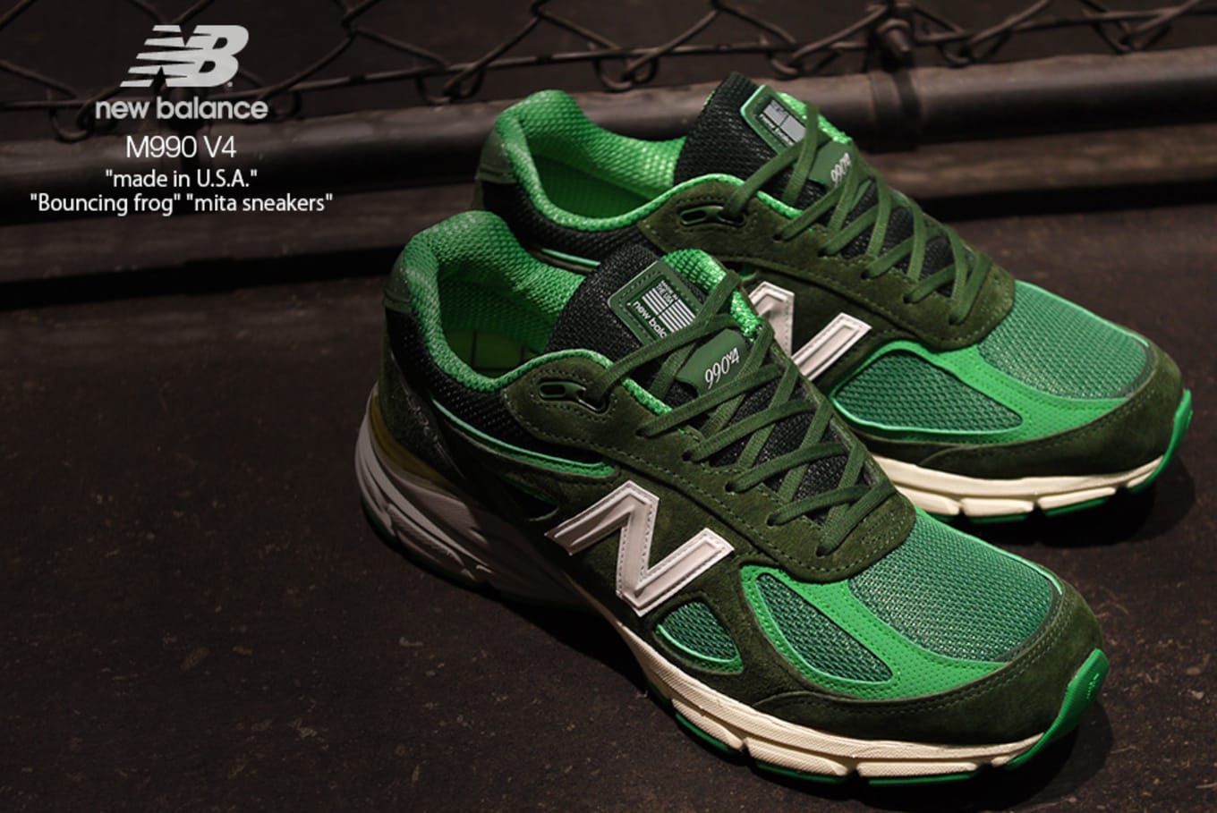 Mita Sneakers X New Balance 990 V4 Bouncing Frog Release Date