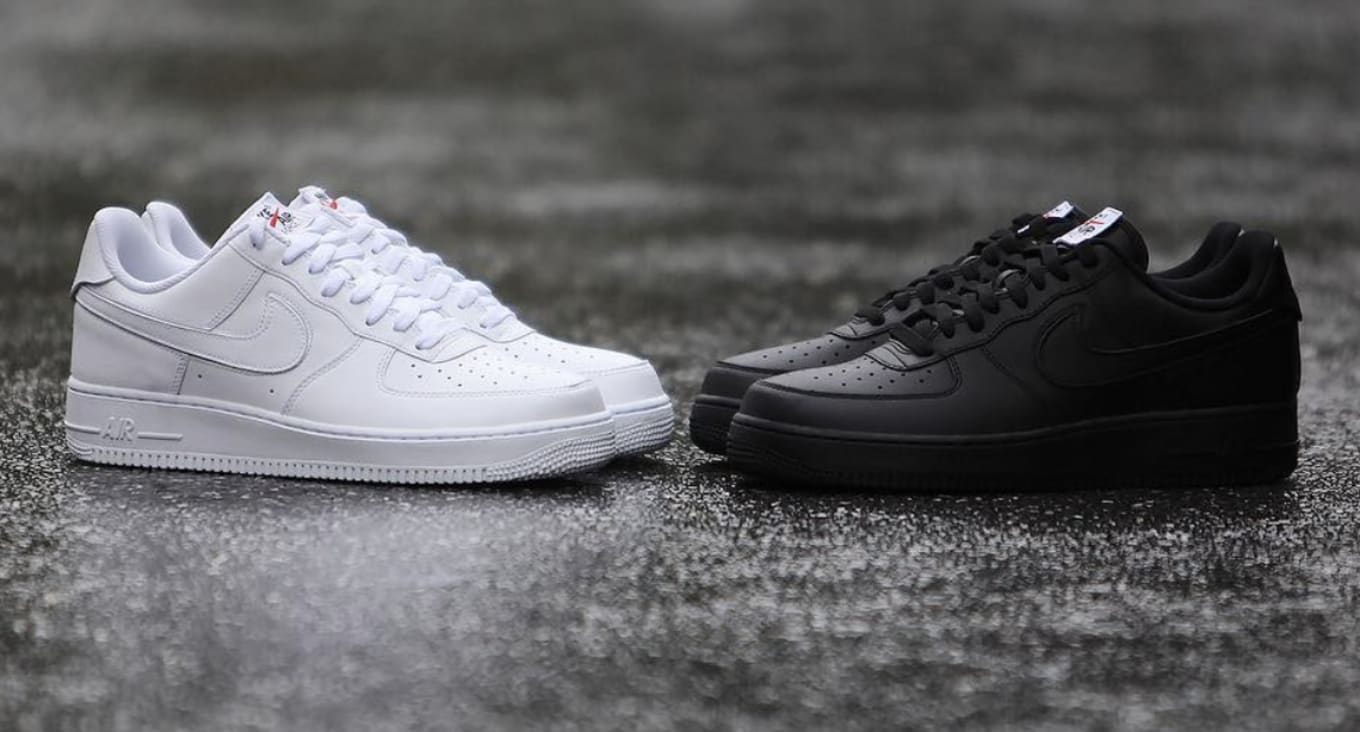 black air forces with white