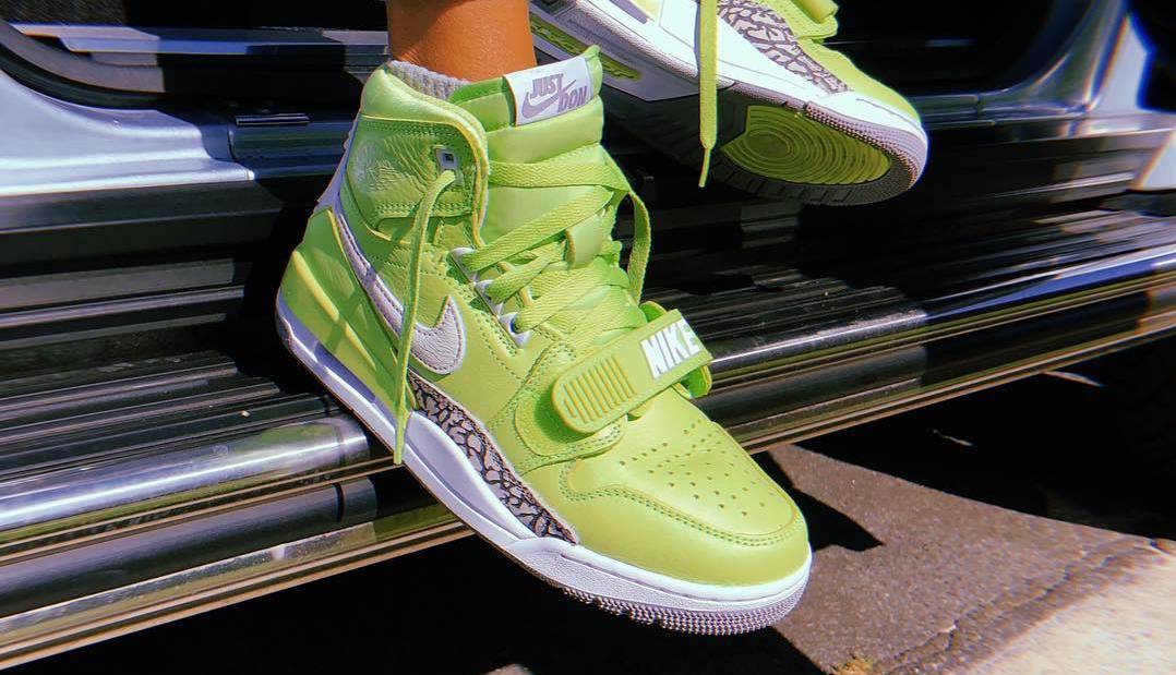 Kid Cudi Spotted Ghost Green Don C X Air Jordan Legacy 312 Sole Collector
