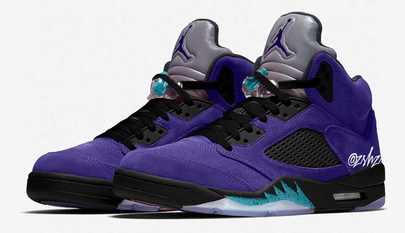 Air Jordan 5 'Grape Ice' Grape IceBlack Clear New Emerald Nike Air Max 90 Drops In Raptors Themed Colorway: Purchase Links