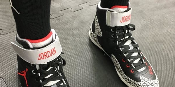 Andre Ward Air Jordan 3 Black Cement Boxing Boots | Sole Collector
