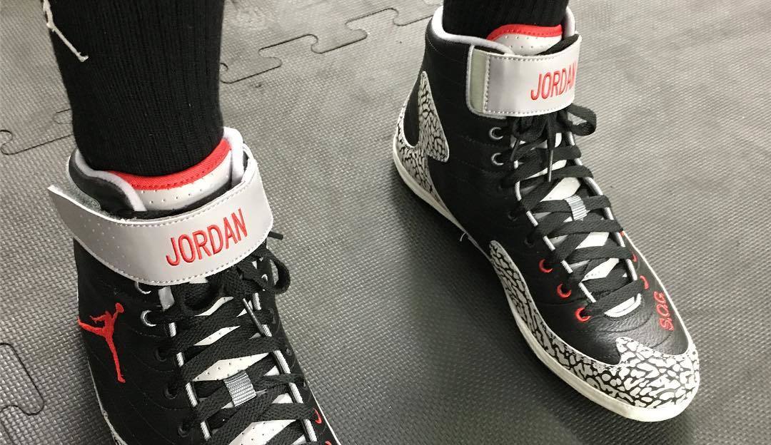 Air Jordan 3 Black Cement Boxing Boots 