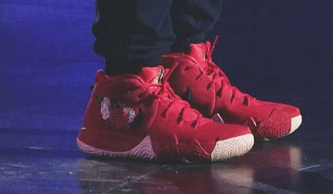 kyrie 4 red rose