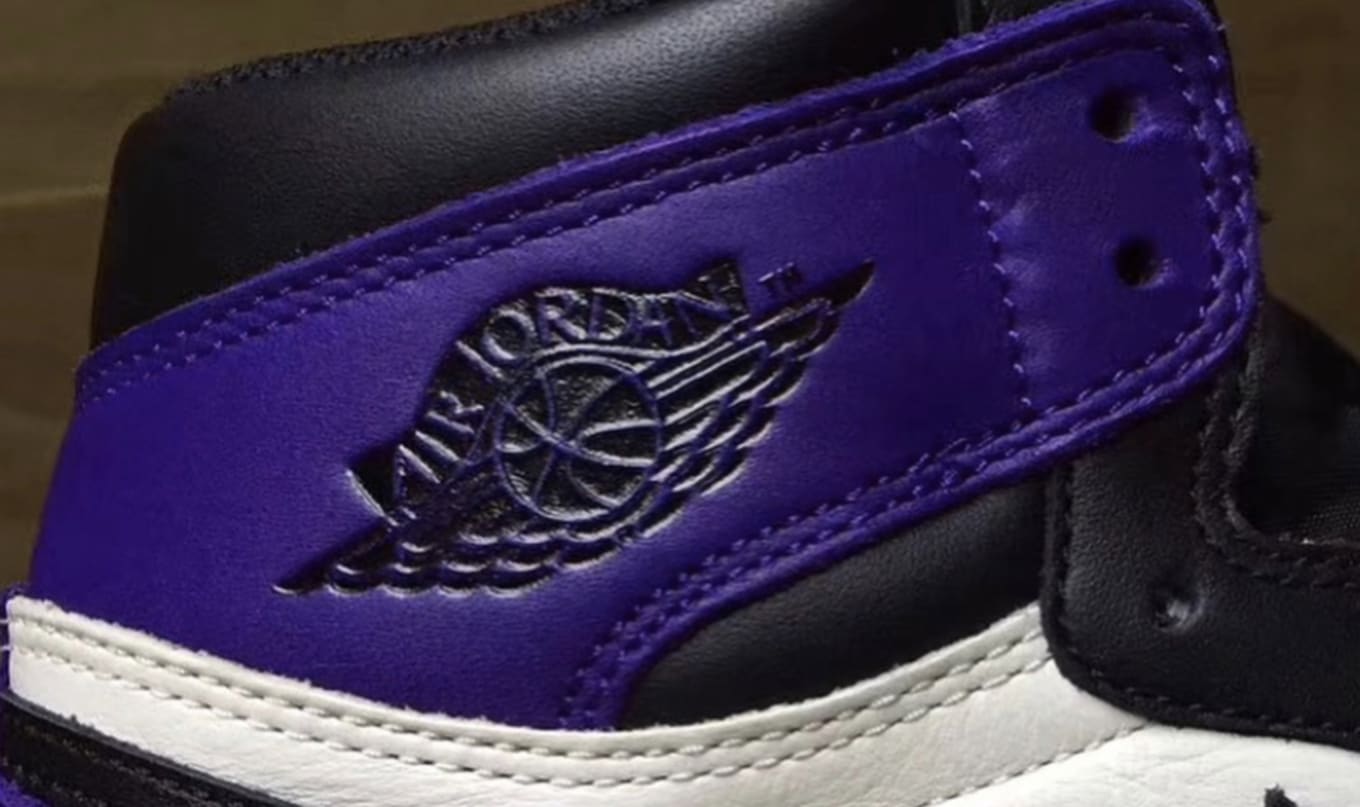 purple and cream jordans