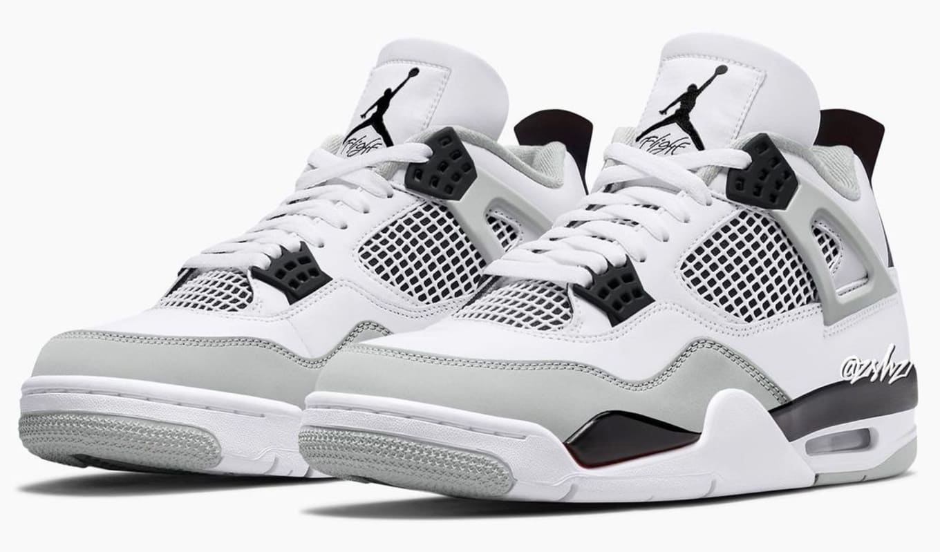 black and white jordan 4 retro