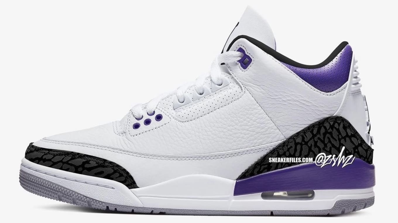 Jordan retro 3 purple sales
