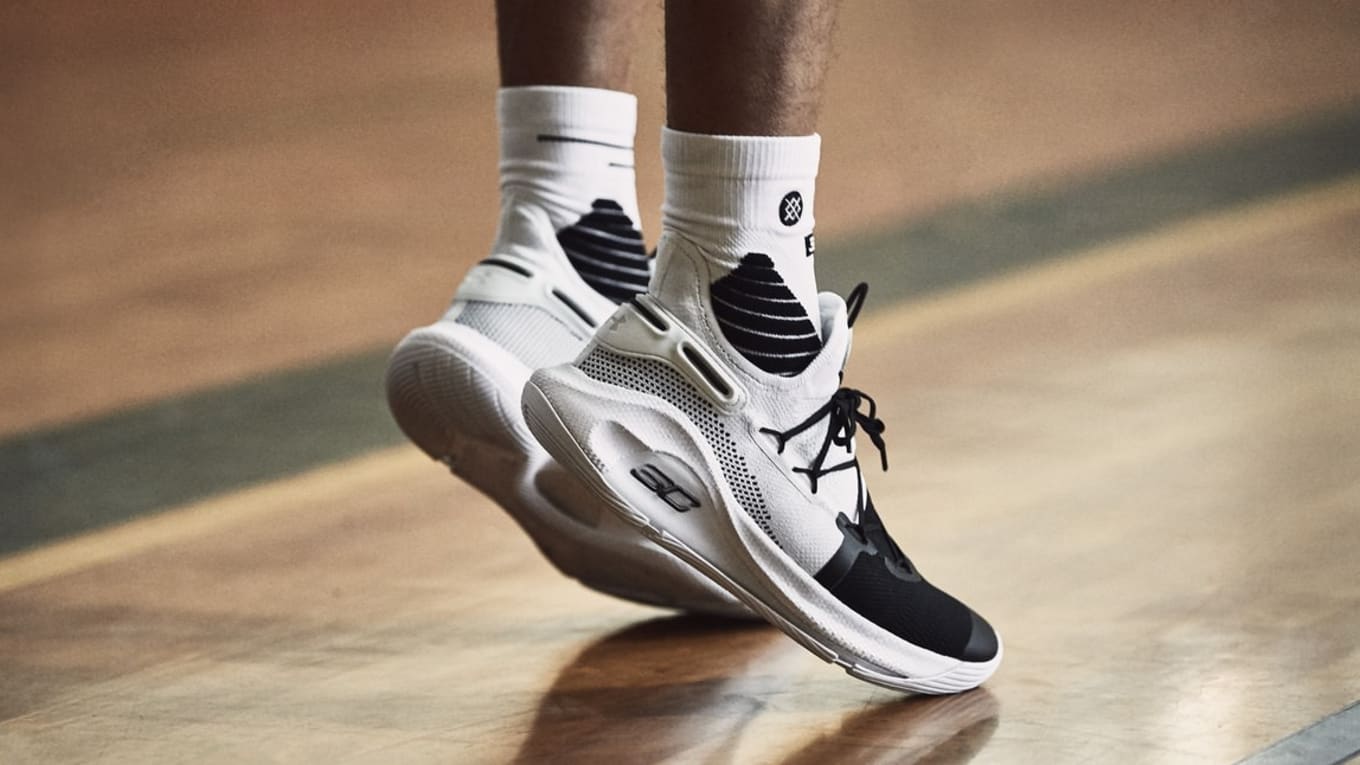 curry 6 white and black