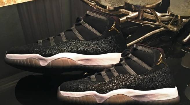 jordan 11 retro black and gold