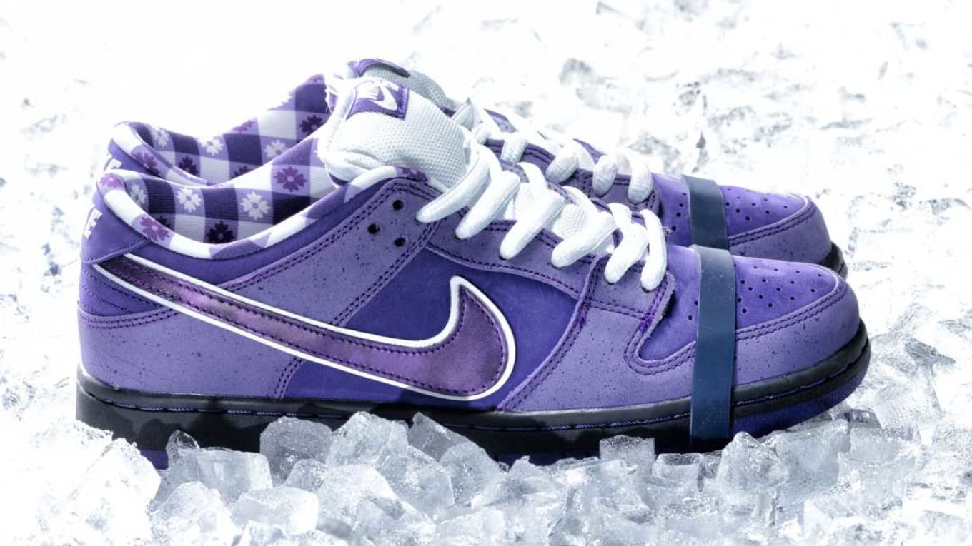 purple nike sbs