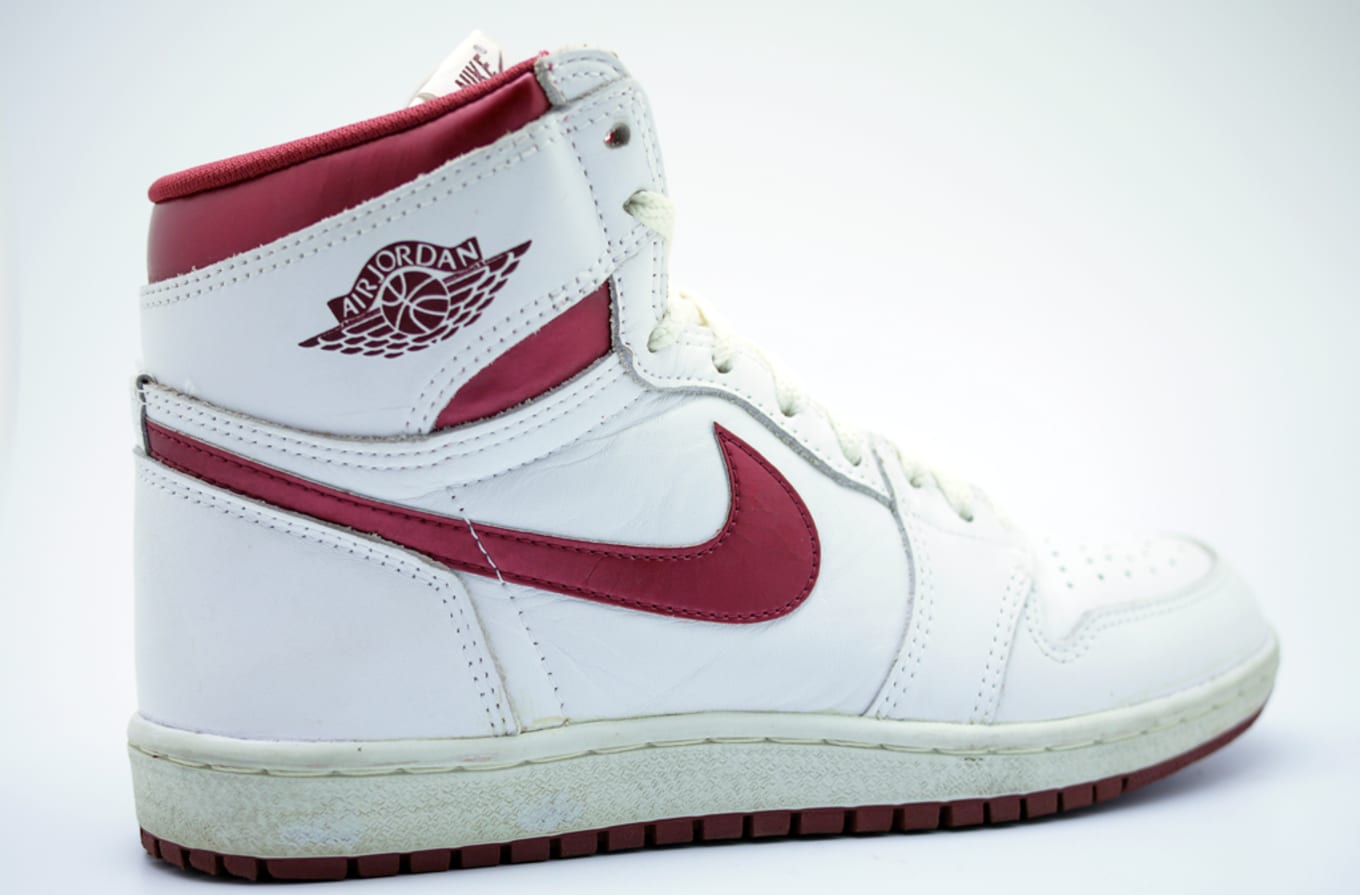 burgundy jordan 1s