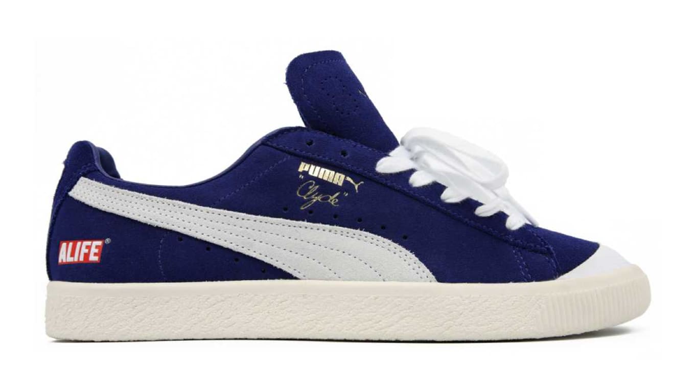 puma clyde navy blue