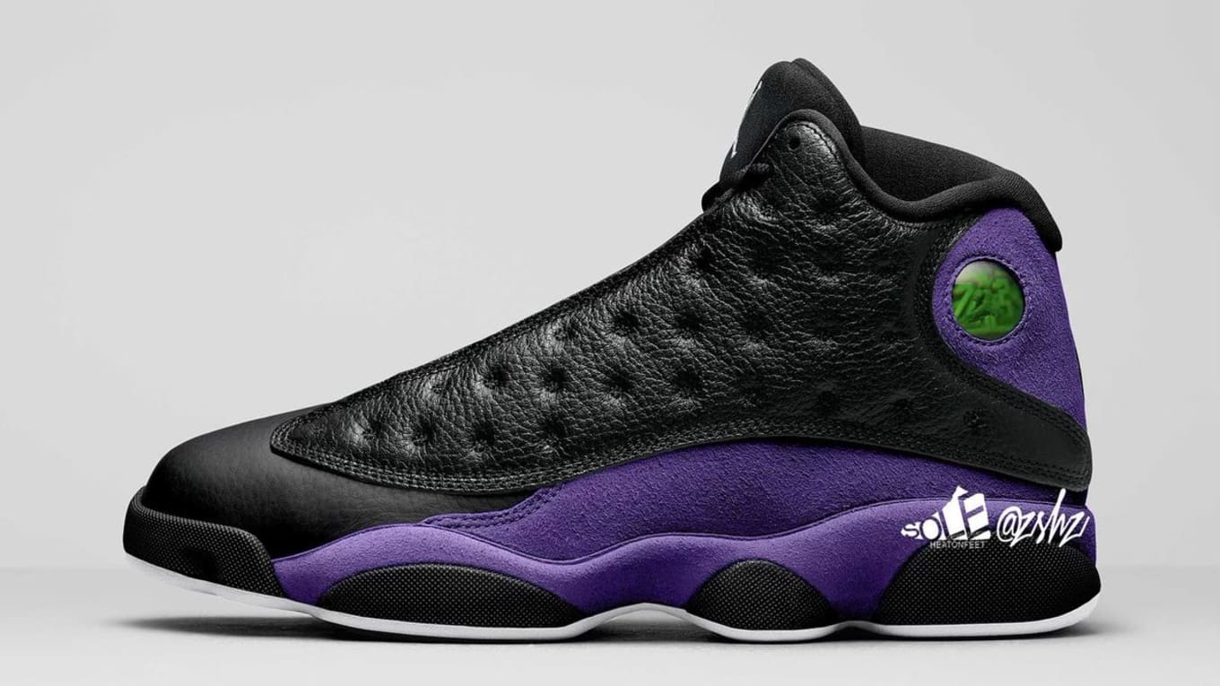 purple and white jordan 13s online