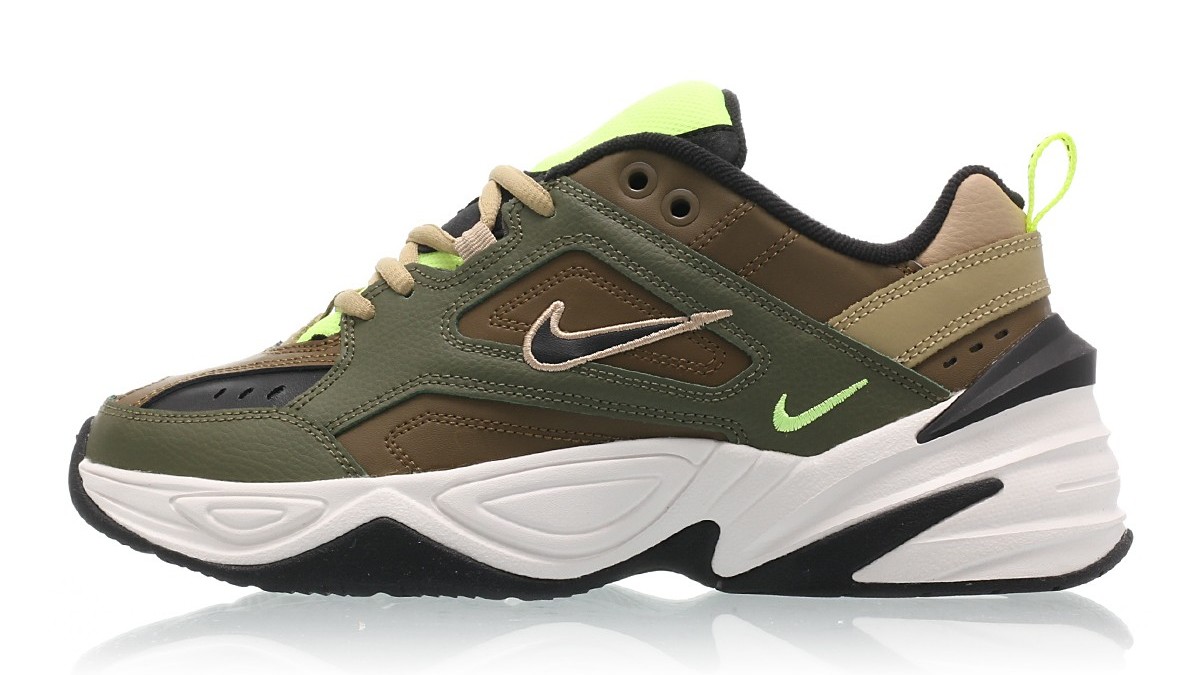 nike tekno olive grey