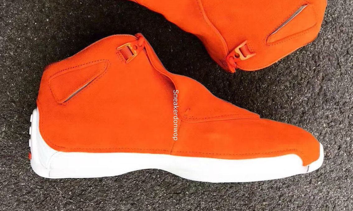 jordan 18 orange on feet