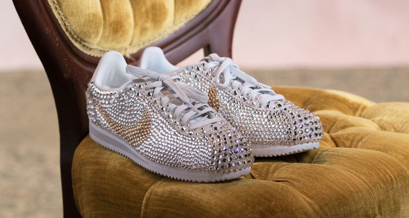 crystal covered shoes