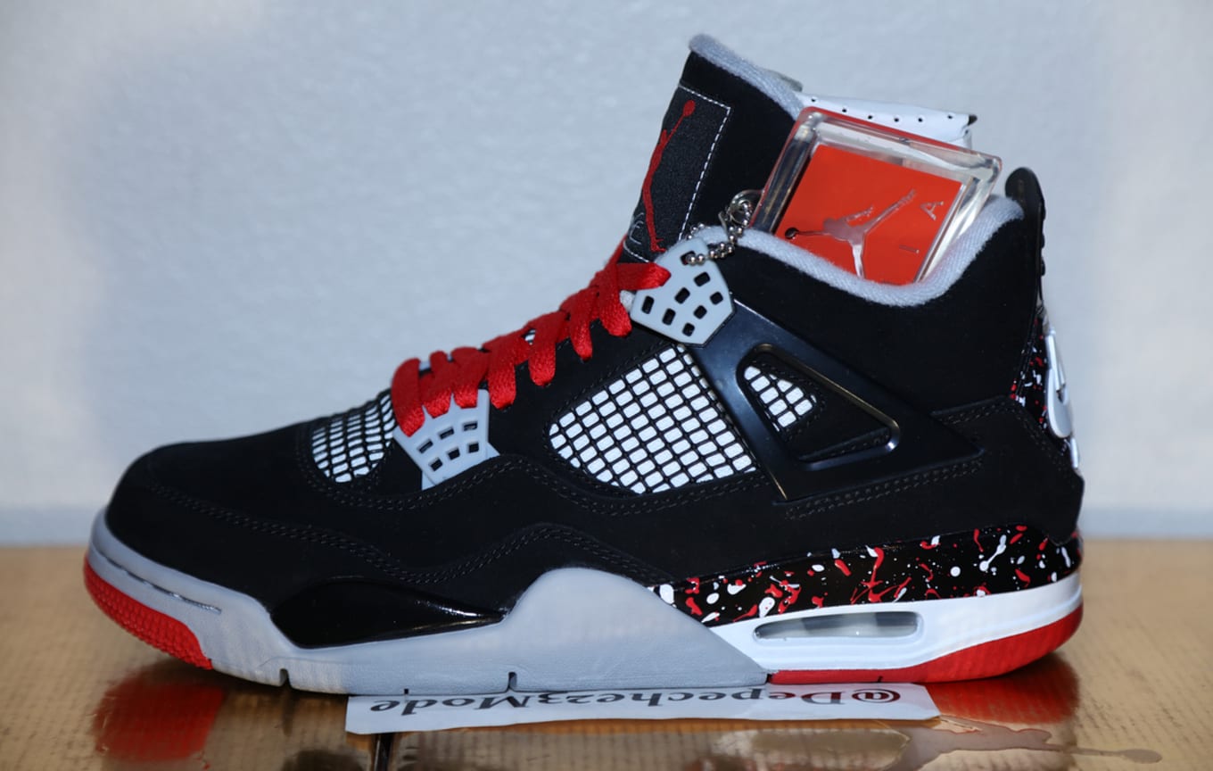 drake jordan 4 splatter