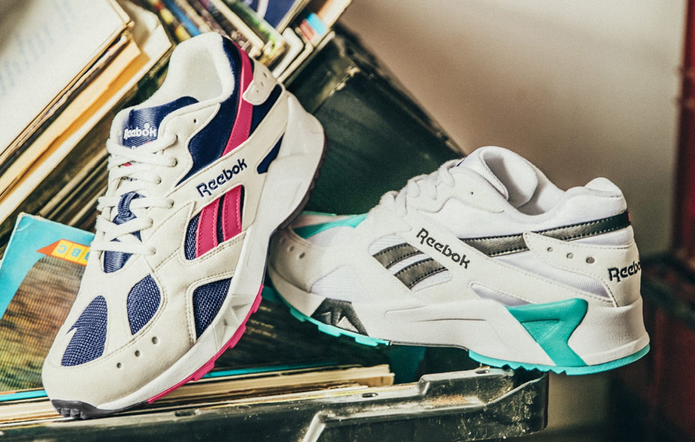 White reebok aztrek store