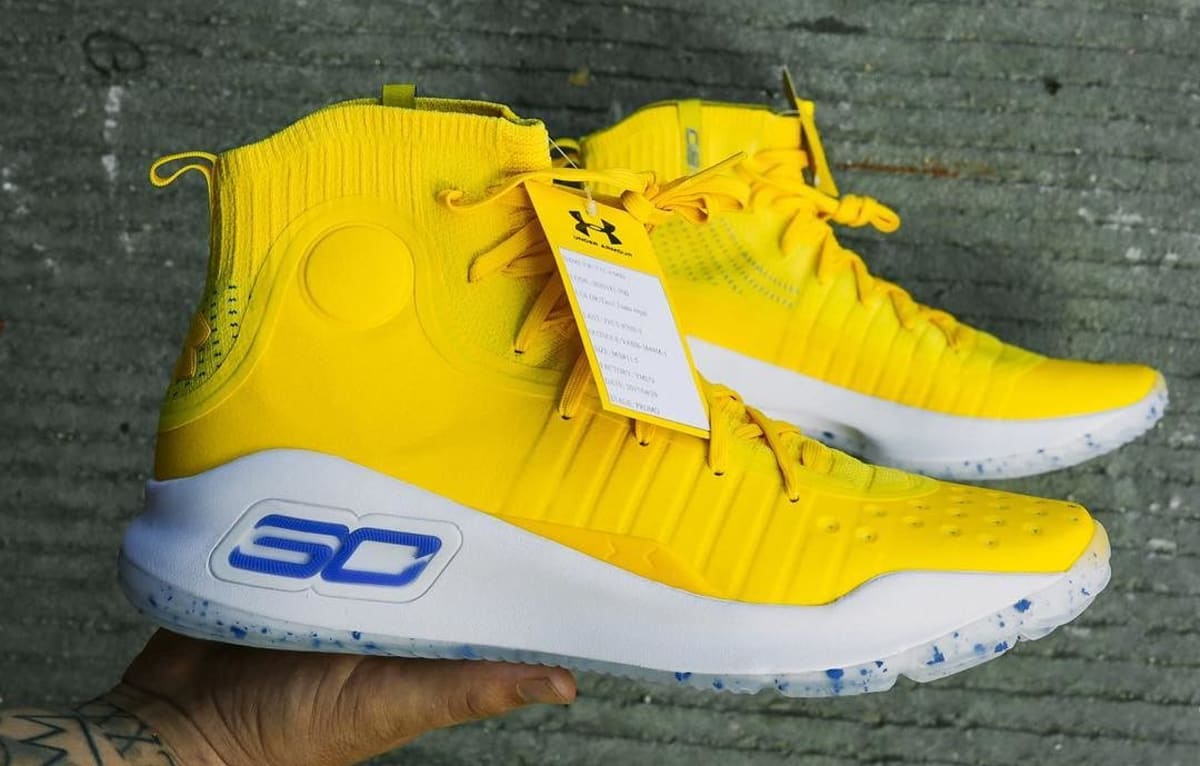 curry shoes yellow