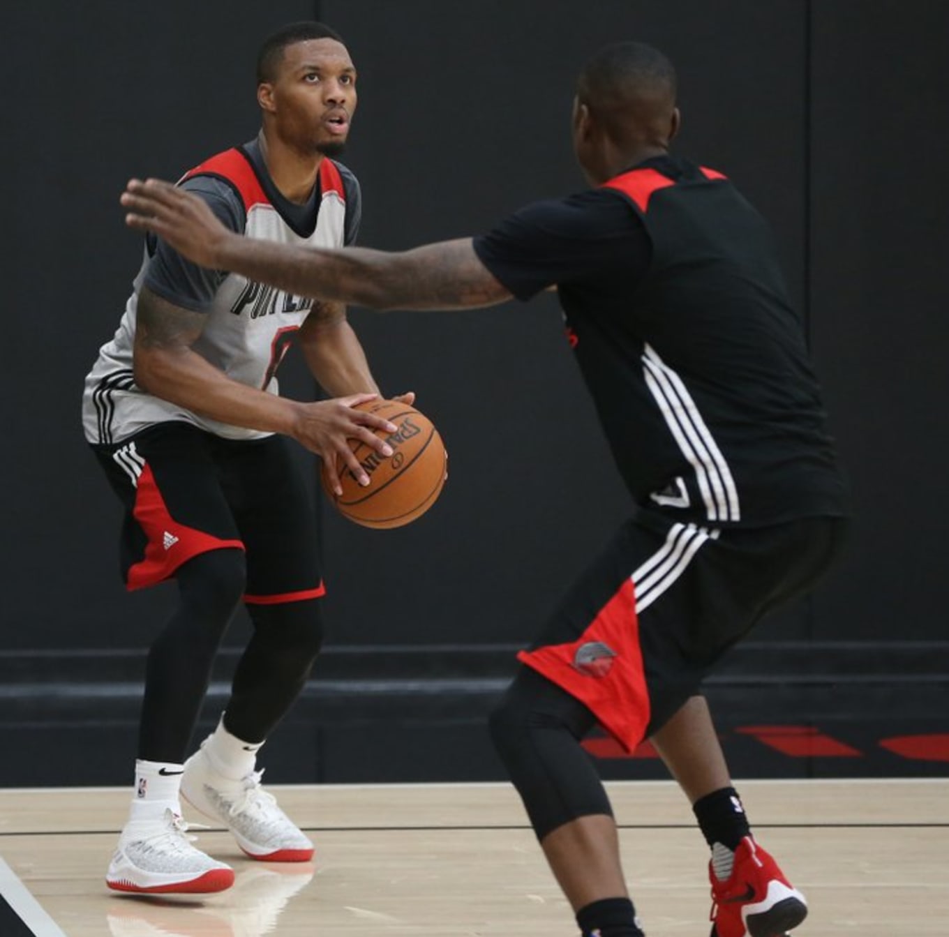 Damian Lillard Practiced In the Adidas 